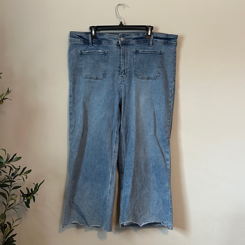ARULA Light Blue Wide Leg Jeans